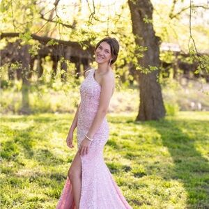 Pink Sherri Hill Prom Dress